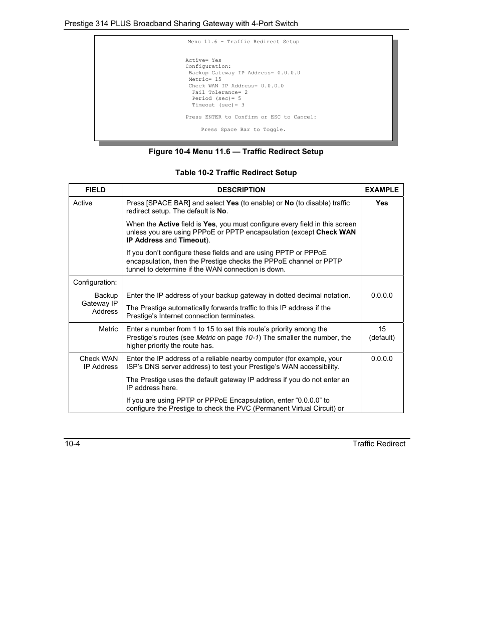 ZyXEL Communications Prestige 314 PLUS User Manual | Page 146 / 225