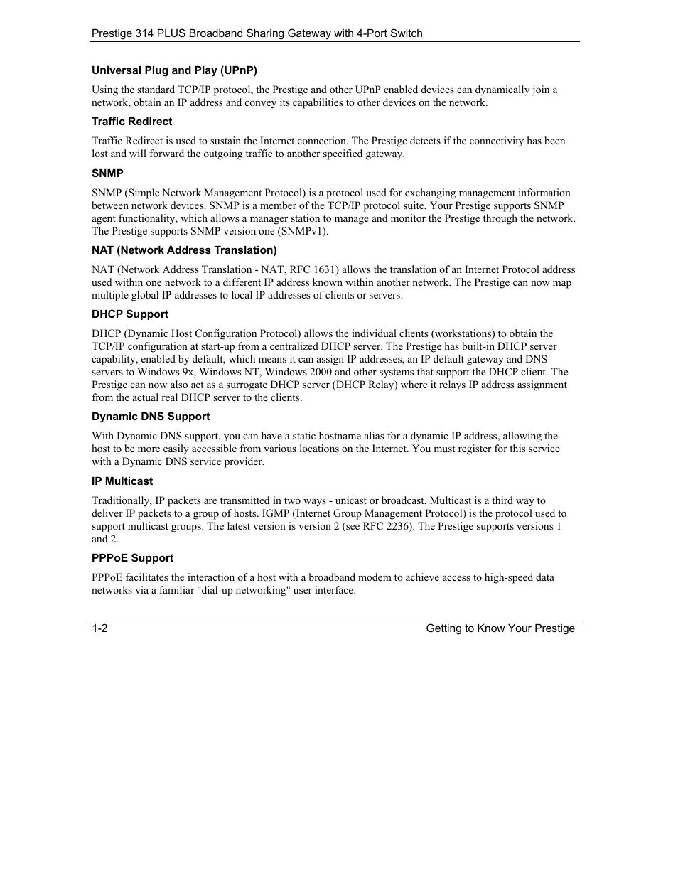 ZyXEL Communications Prestige 314 PLUS User Manual | Page 24 / 225