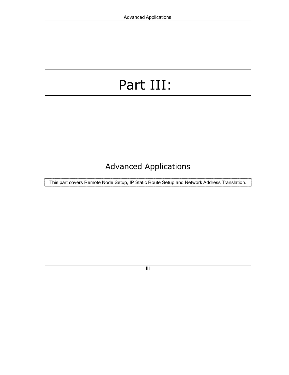 Advanced applications, Part iii | ZyXEL Communications 10 User Manual | Page 121 / 495