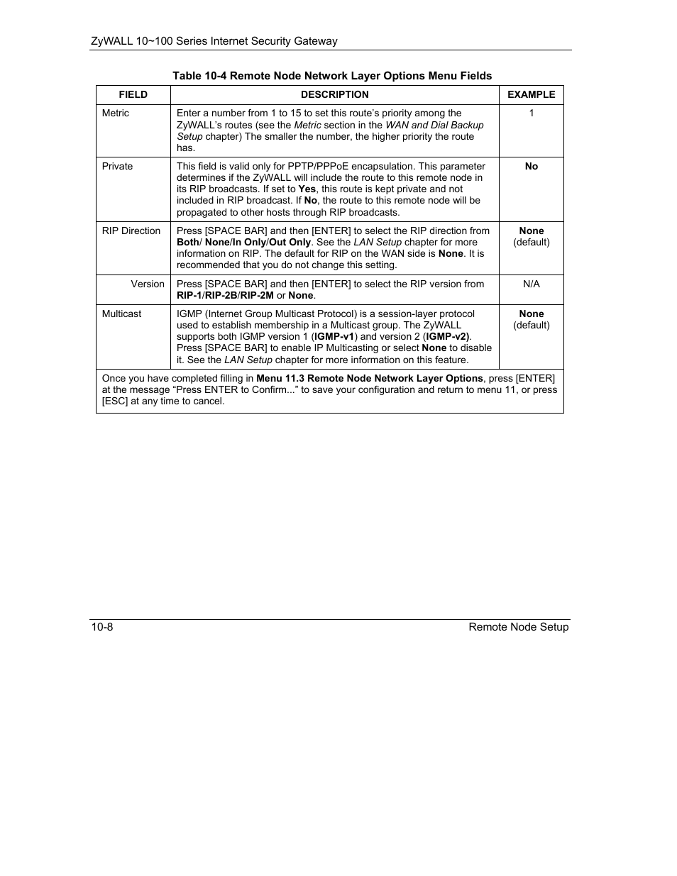 ZyXEL Communications 10 User Manual | Page 130 / 495