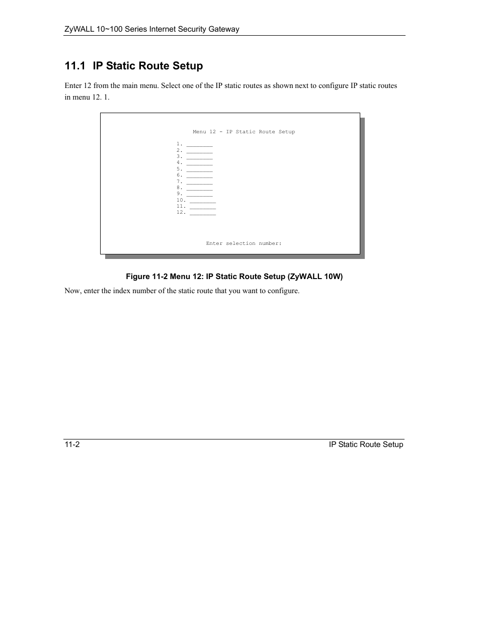 Ip static route setup, 1 ip static route setup | ZyXEL Communications 10 User Manual | Page 140 / 495