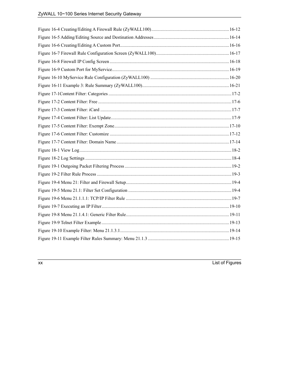 ZyXEL Communications 10 User Manual | Page 20 / 495
