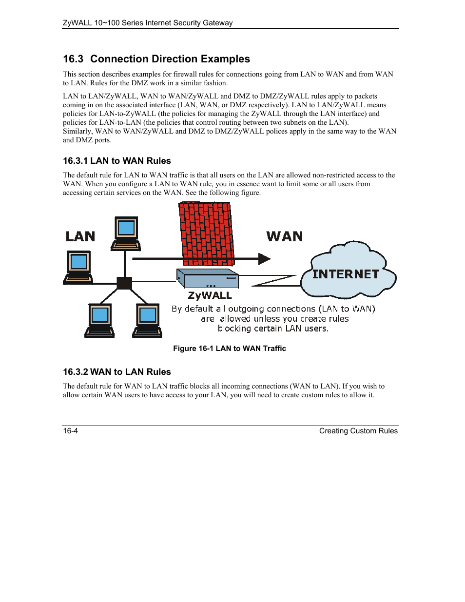 Connection direction examples, 3 connection direction examples | ZyXEL Communications 10 User Manual | Page 200 / 495