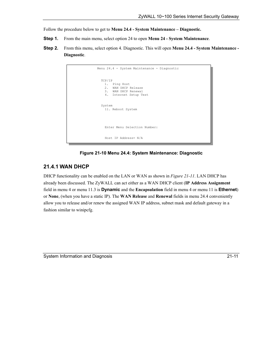 1 wan dhcp | ZyXEL Communications 10 User Manual | Page 277 / 495