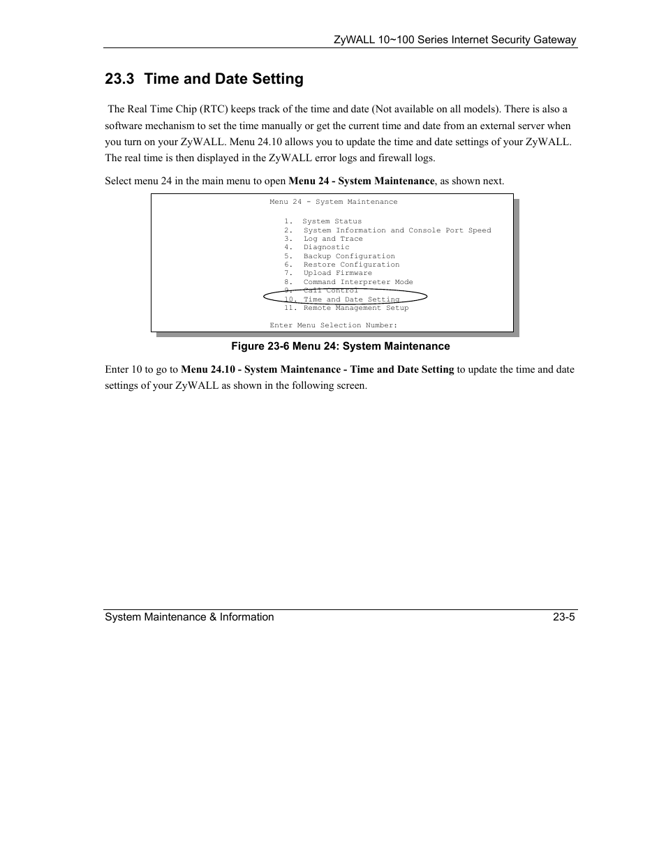 Time and date setting, 3 time and date setting | ZyXEL Communications 10 User Manual | Page 305 / 495