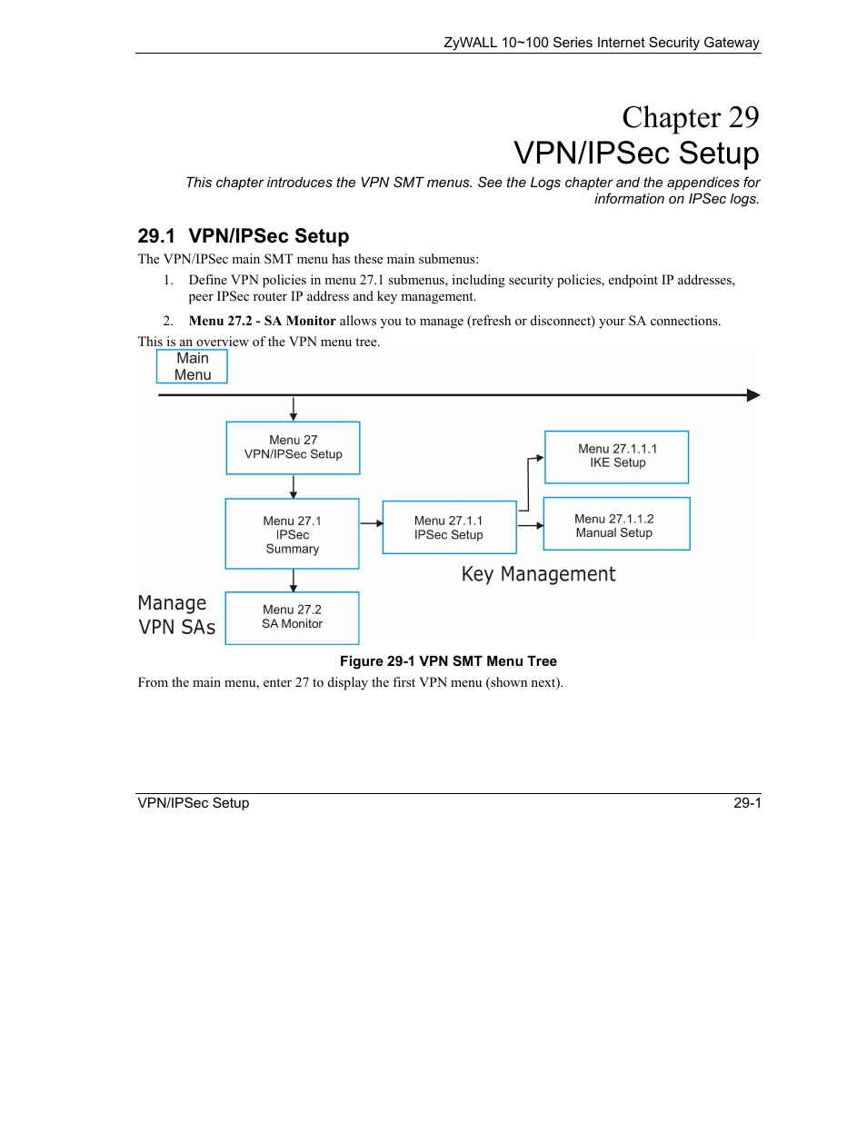 Vpn/ipsec setup, Chapter 29 vpn/ipsec setup | ZyXEL Communications 10 User Manual | Page 359 / 495