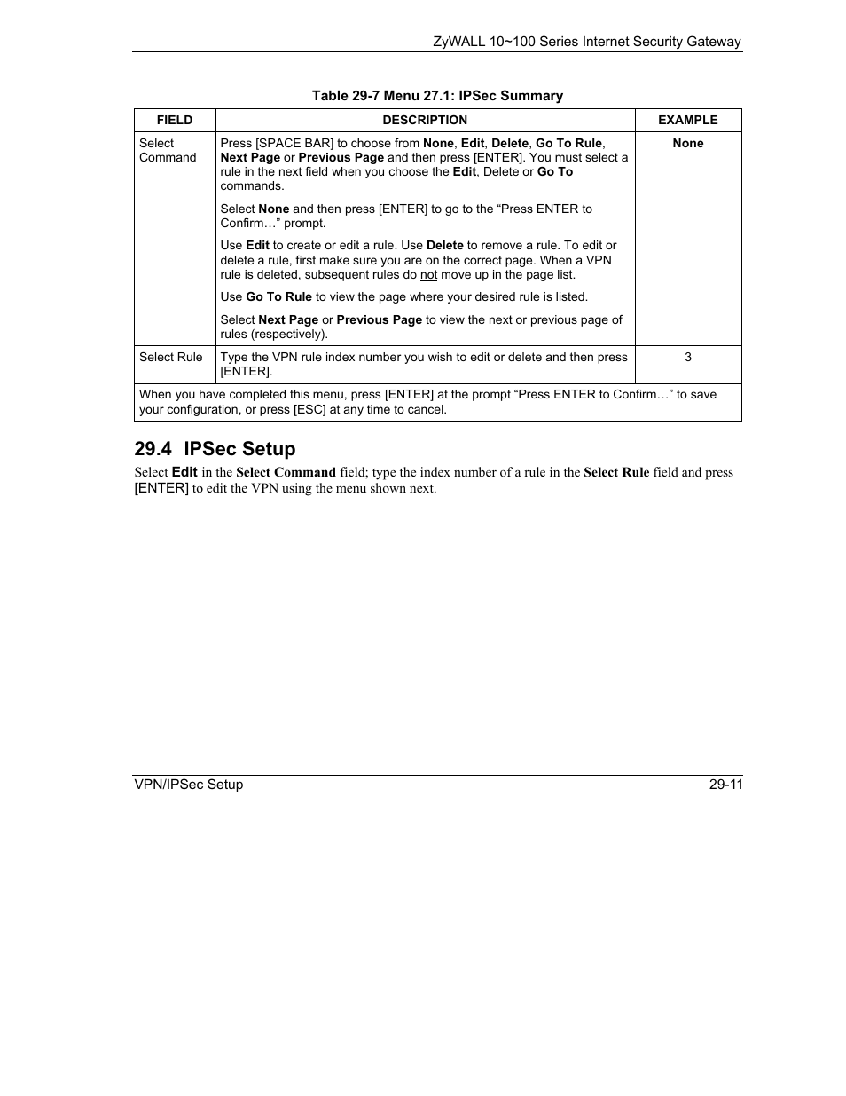 Ipsec setup, 4 ipsec setup | ZyXEL Communications 10 User Manual | Page 369 / 495