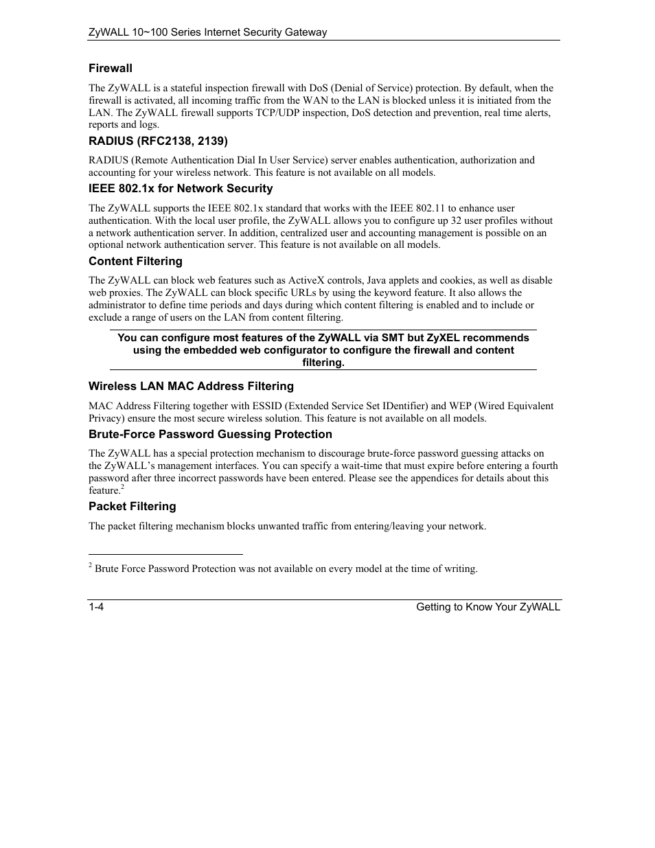 ZyXEL Communications 10 User Manual | Page 38 / 495