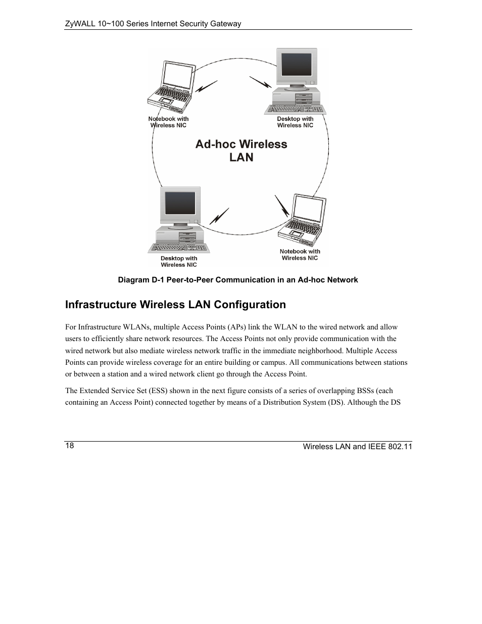 Infrastructure wireless lan configuration | ZyXEL Communications 10 User Manual | Page 410 / 495
