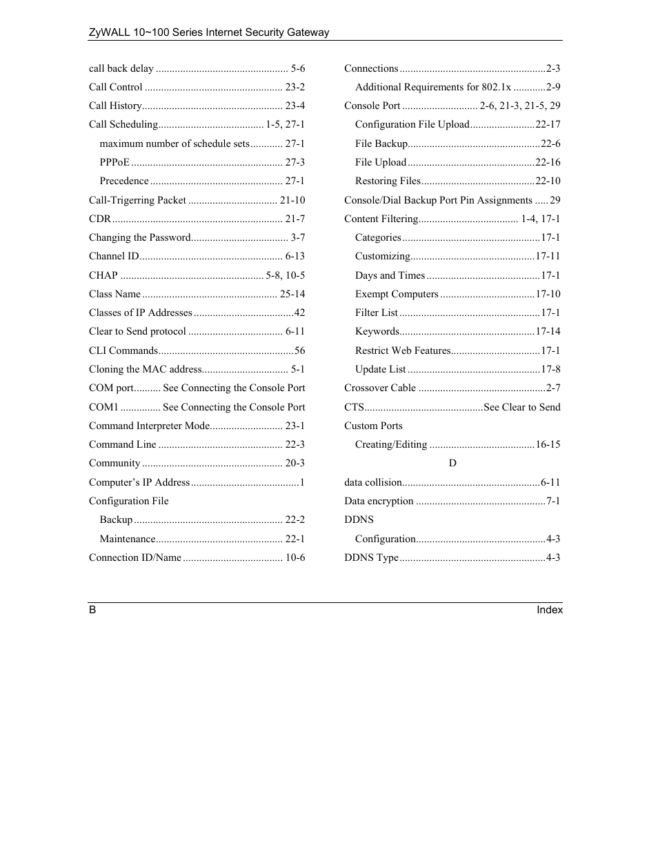 ZyXEL Communications 10 User Manual | Page 484 / 495