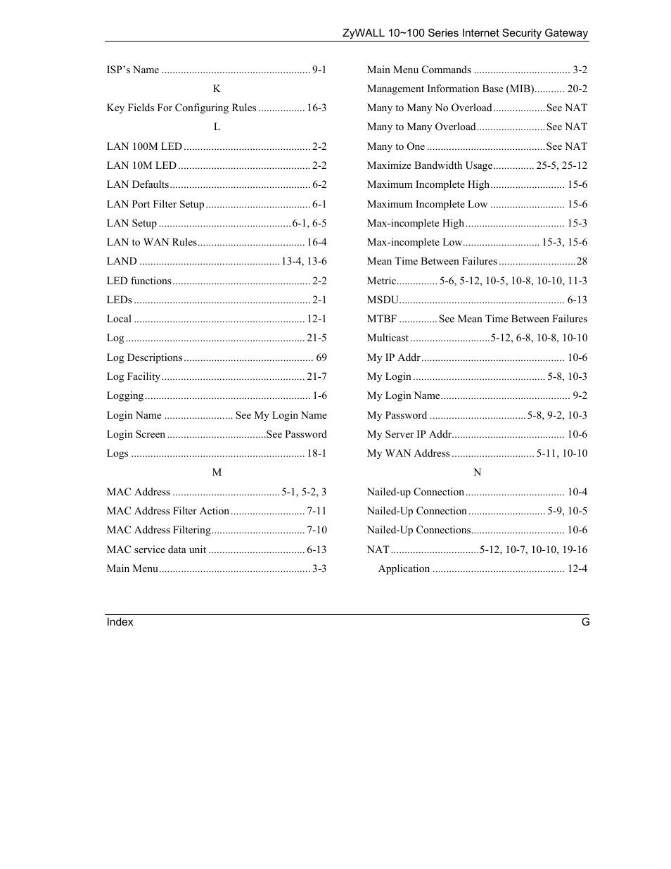 ZyXEL Communications 10 User Manual | Page 489 / 495