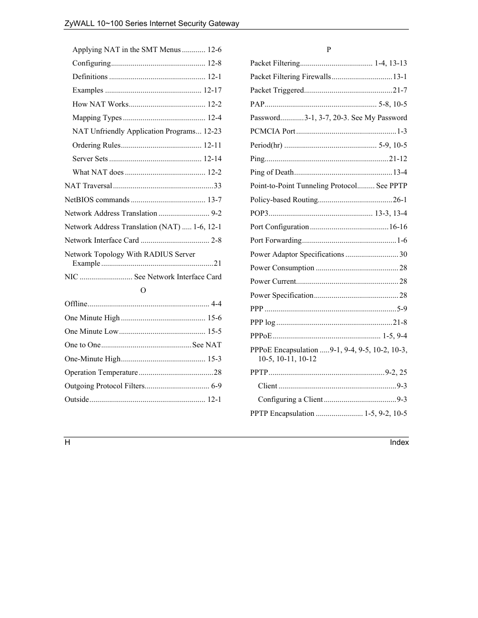 ZyXEL Communications 10 User Manual | Page 490 / 495