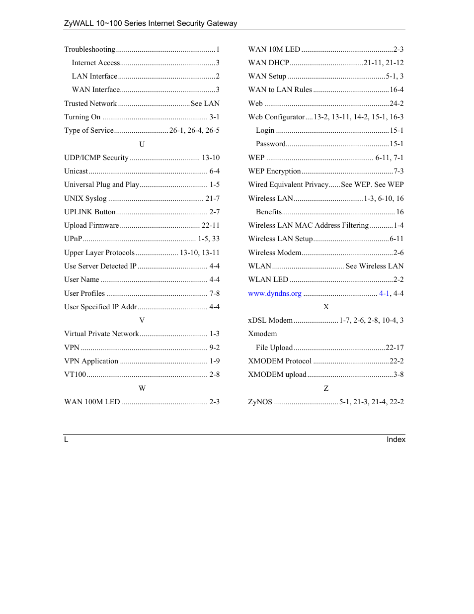 ZyXEL Communications 10 User Manual | Page 494 / 495