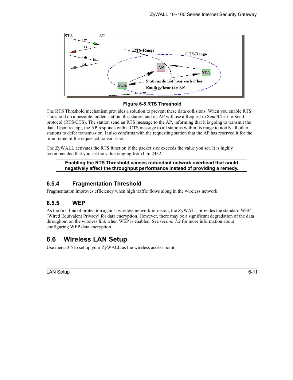 Wireless lan setup, 6 wireless lan setup | ZyXEL Communications 10 User Manual | Page 95 / 495