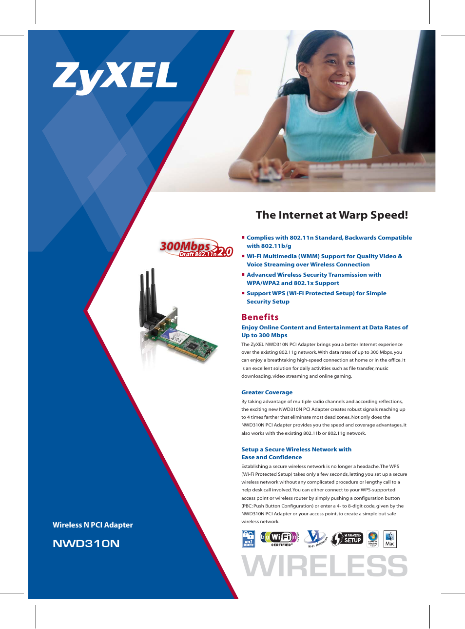 ZyXEL Communications NWD310N User Manual | 2 pages