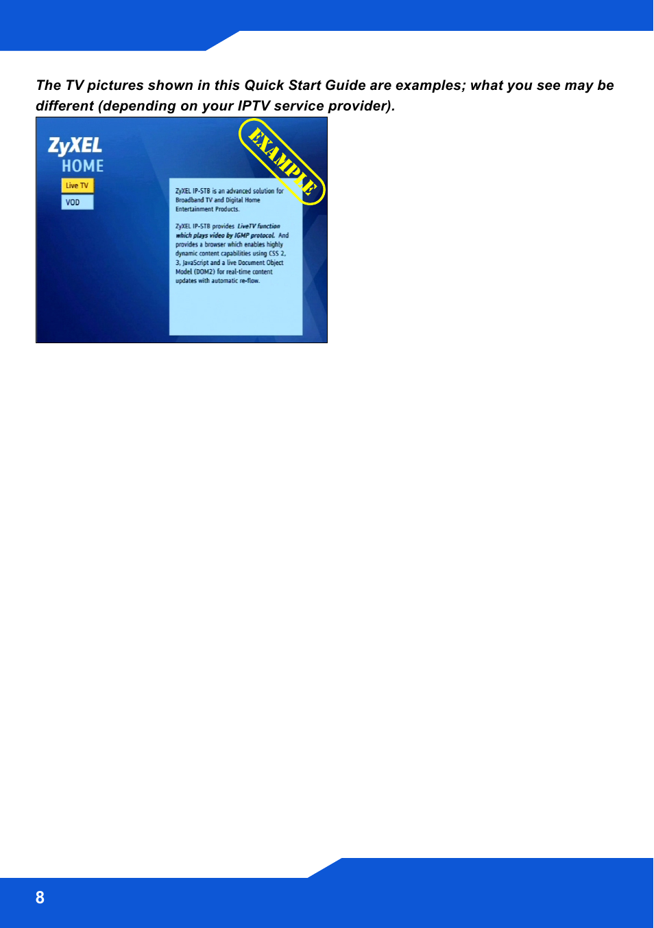 ZyXEL Communications STB-1001S2 User Manual | Page 8 / 18
