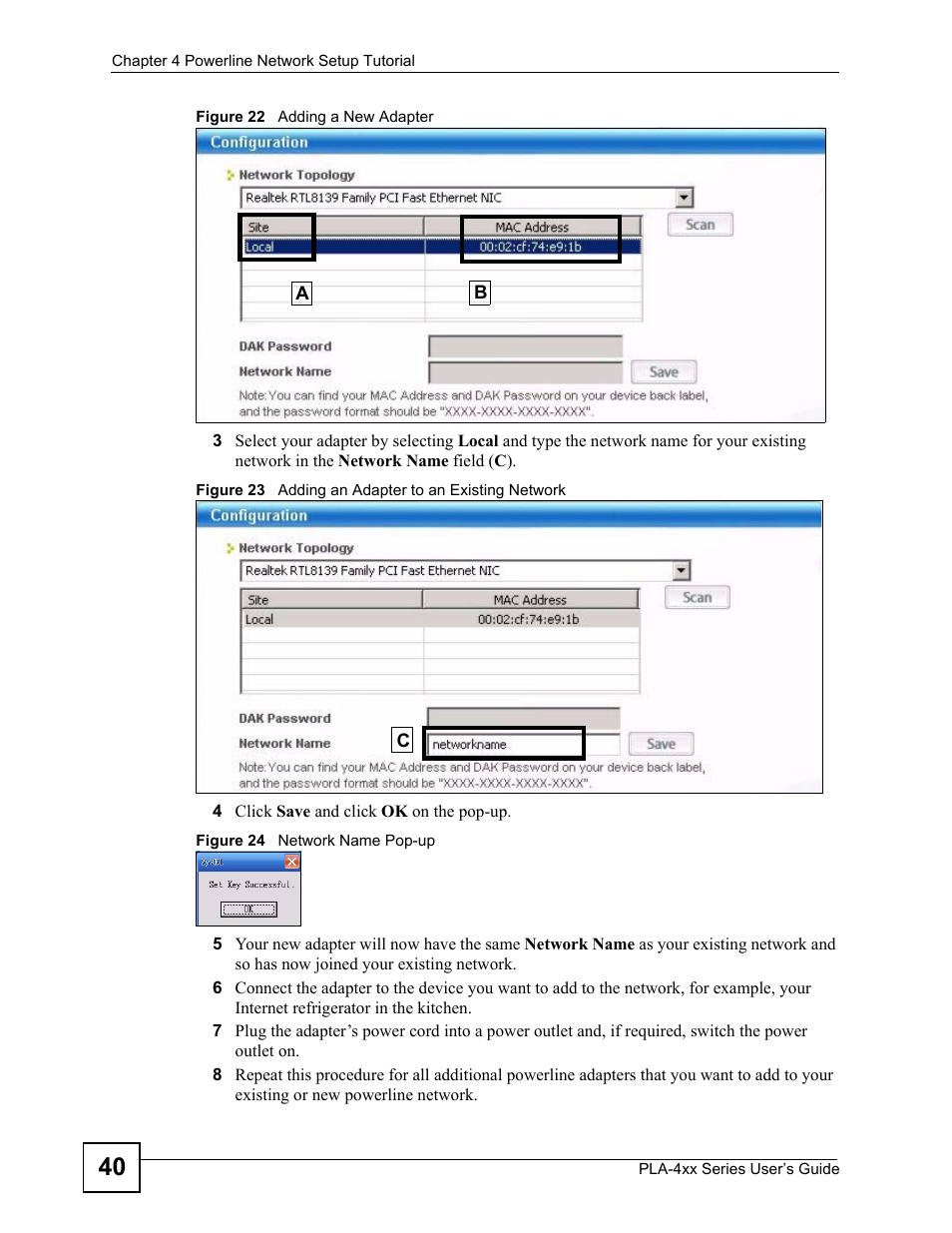 ZyXEL Communications PLA-4xx Series User Manual | Page 40 / 70