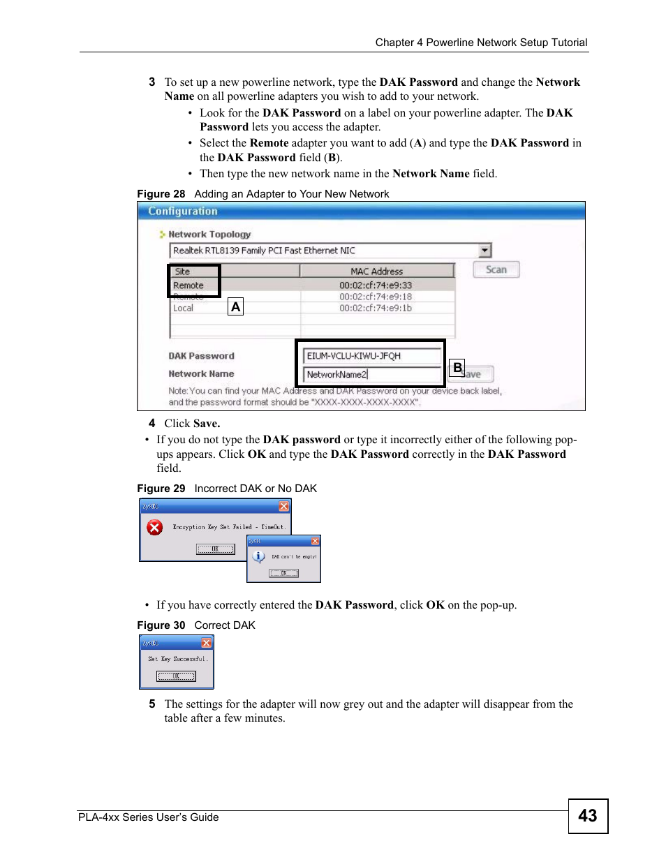 ZyXEL Communications PLA-4xx Series User Manual | Page 43 / 70