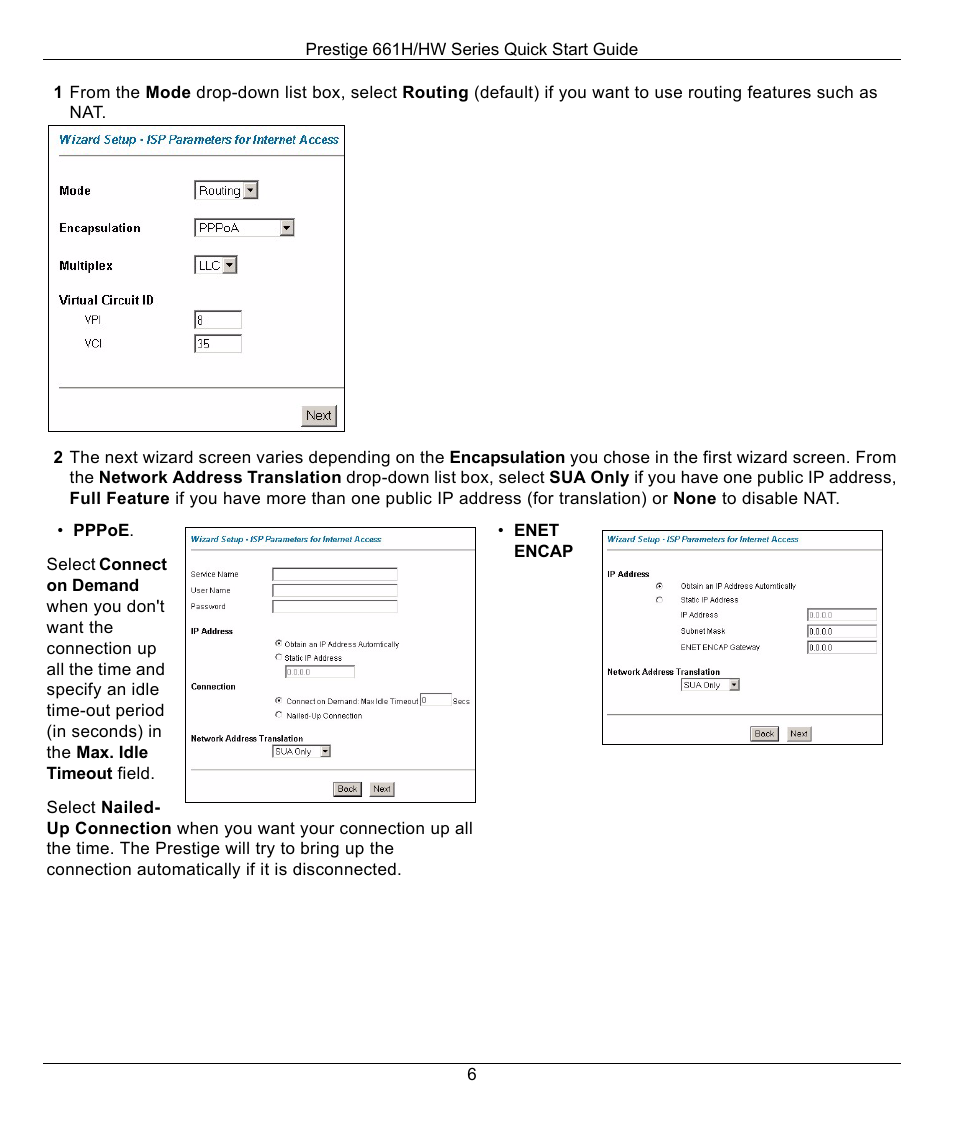 ZyXEL Communications Prestige 661H Series User Manual | Page 6 / 13