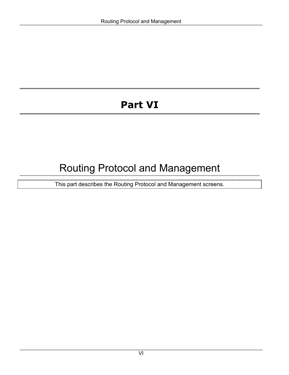Routing protocol and management, Part vi | ZyXEL Communications GS-3012 User Manual | Page 149 / 234