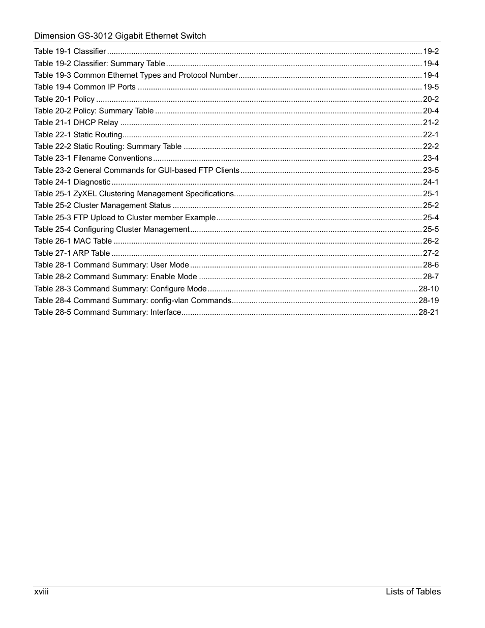 ZyXEL Communications GS-3012 User Manual | Page 18 / 234