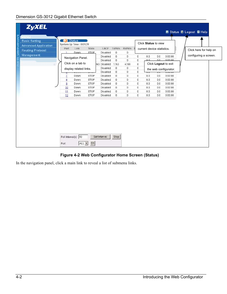 ZyXEL Communications GS-3012 User Manual | Page 46 / 234