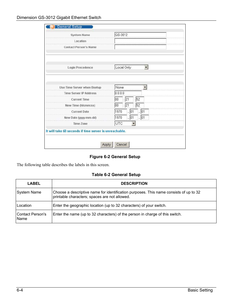 ZyXEL Communications GS-3012 User Manual | Page 62 / 234