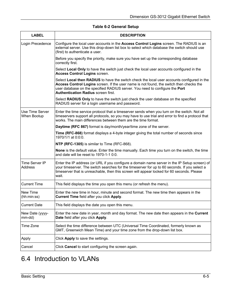 4 introduction to vlans | ZyXEL Communications GS-3012 User Manual | Page 63 / 234