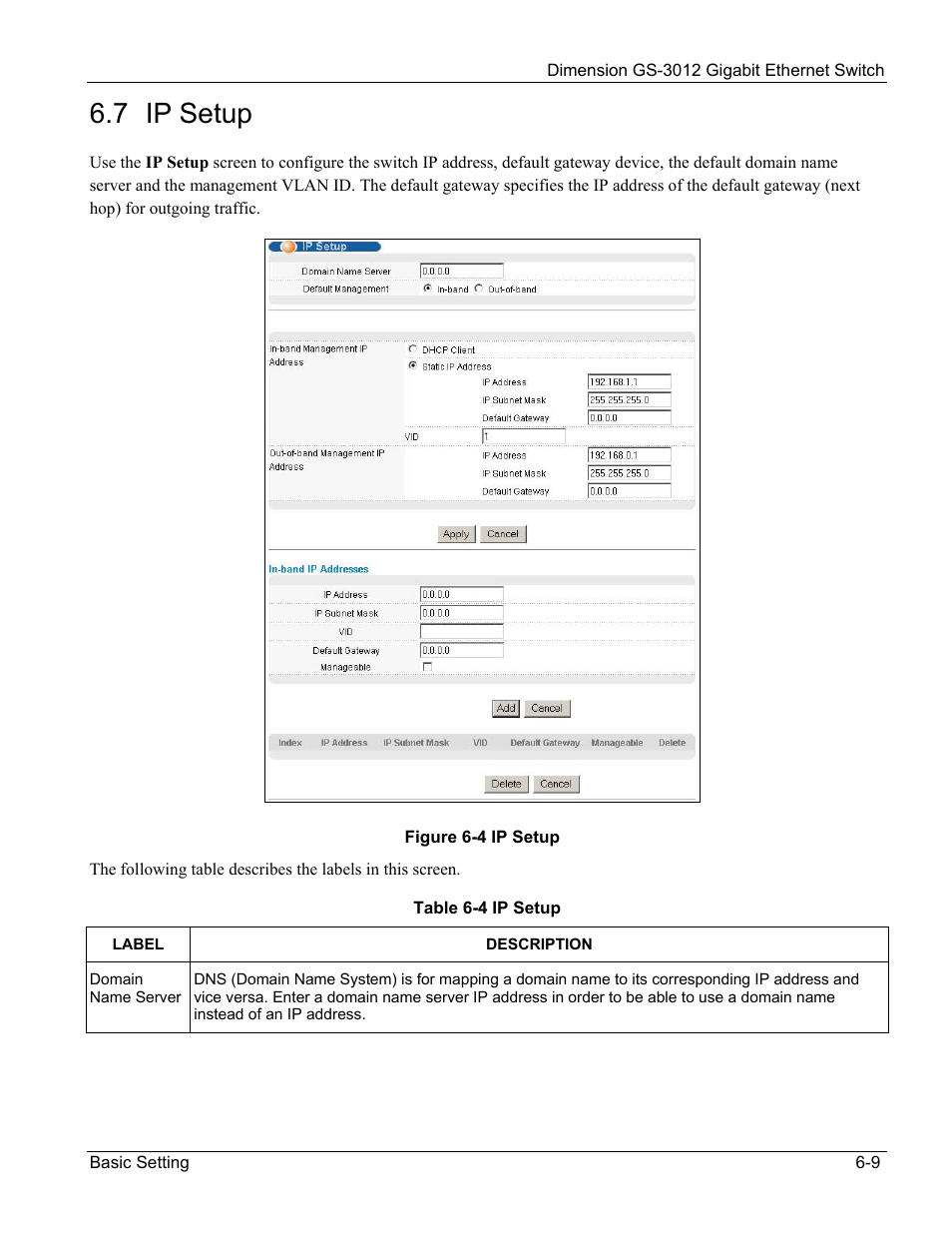 7 ip setup | ZyXEL Communications GS-3012 User Manual | Page 67 / 234