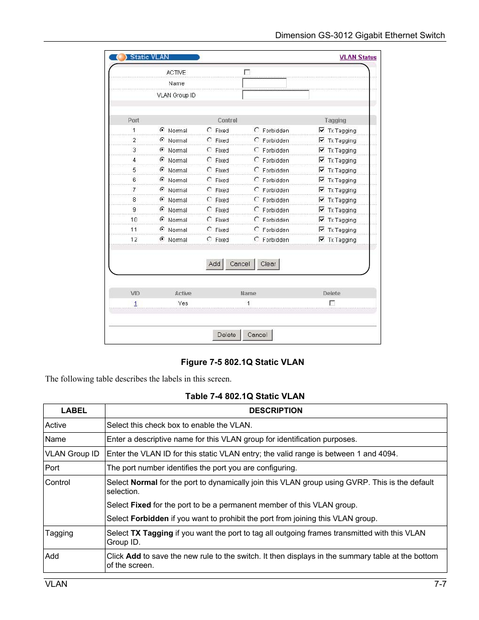 ZyXEL Communications GS-3012 User Manual | Page 81 / 234