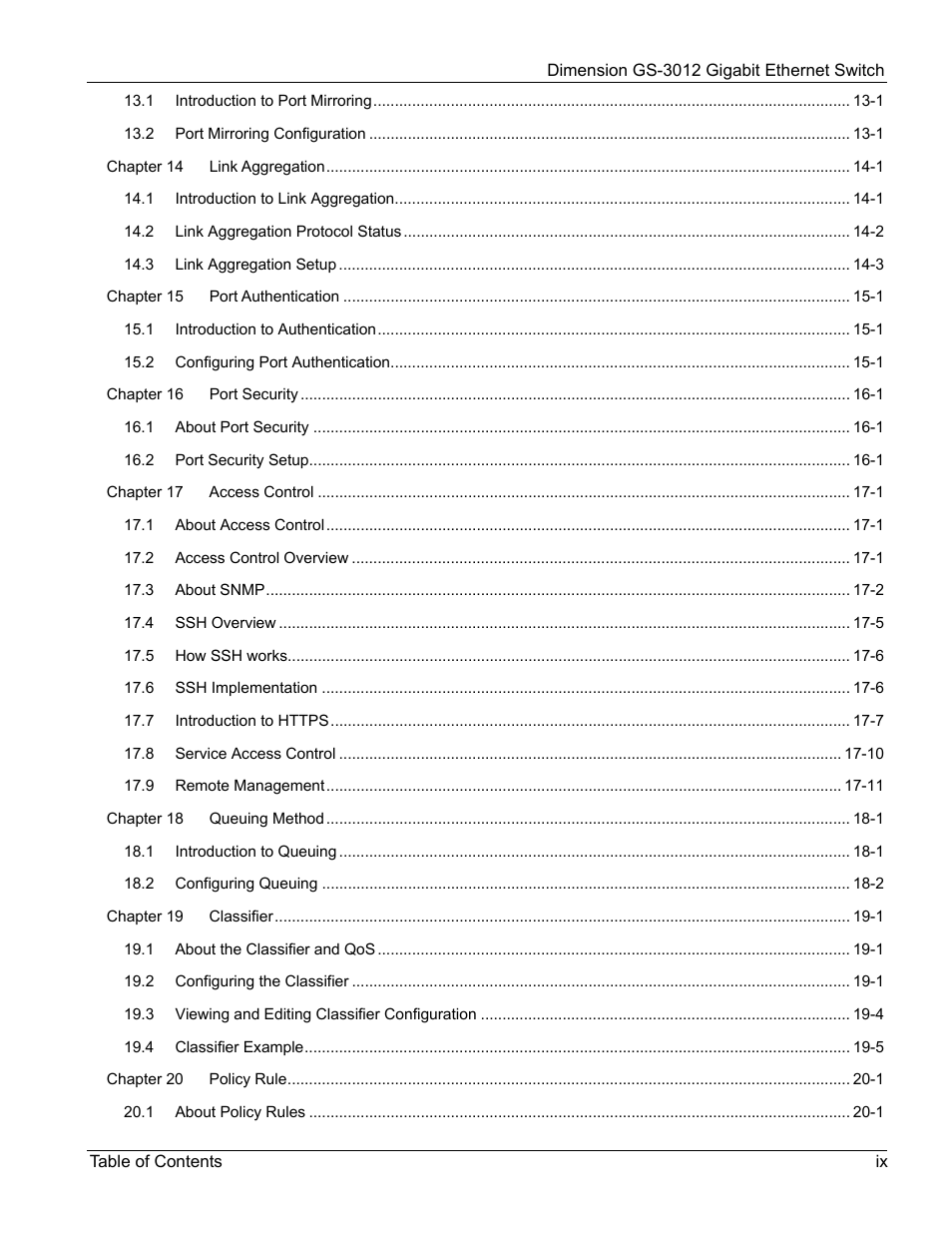 ZyXEL Communications GS-3012 User Manual | Page 9 / 234