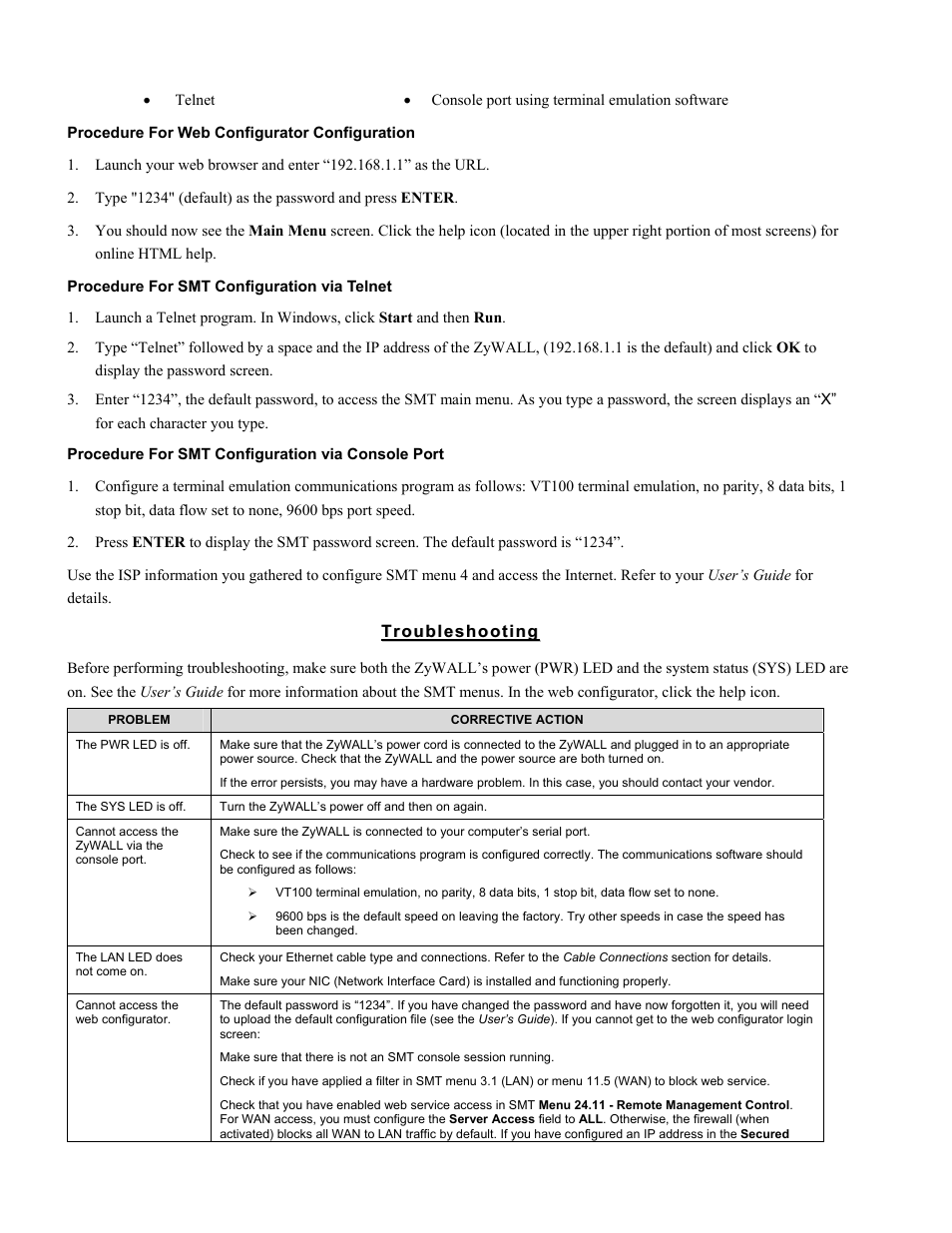 ZyXEL Communications ZYWALL 100 User Manual | Page 4 / 5