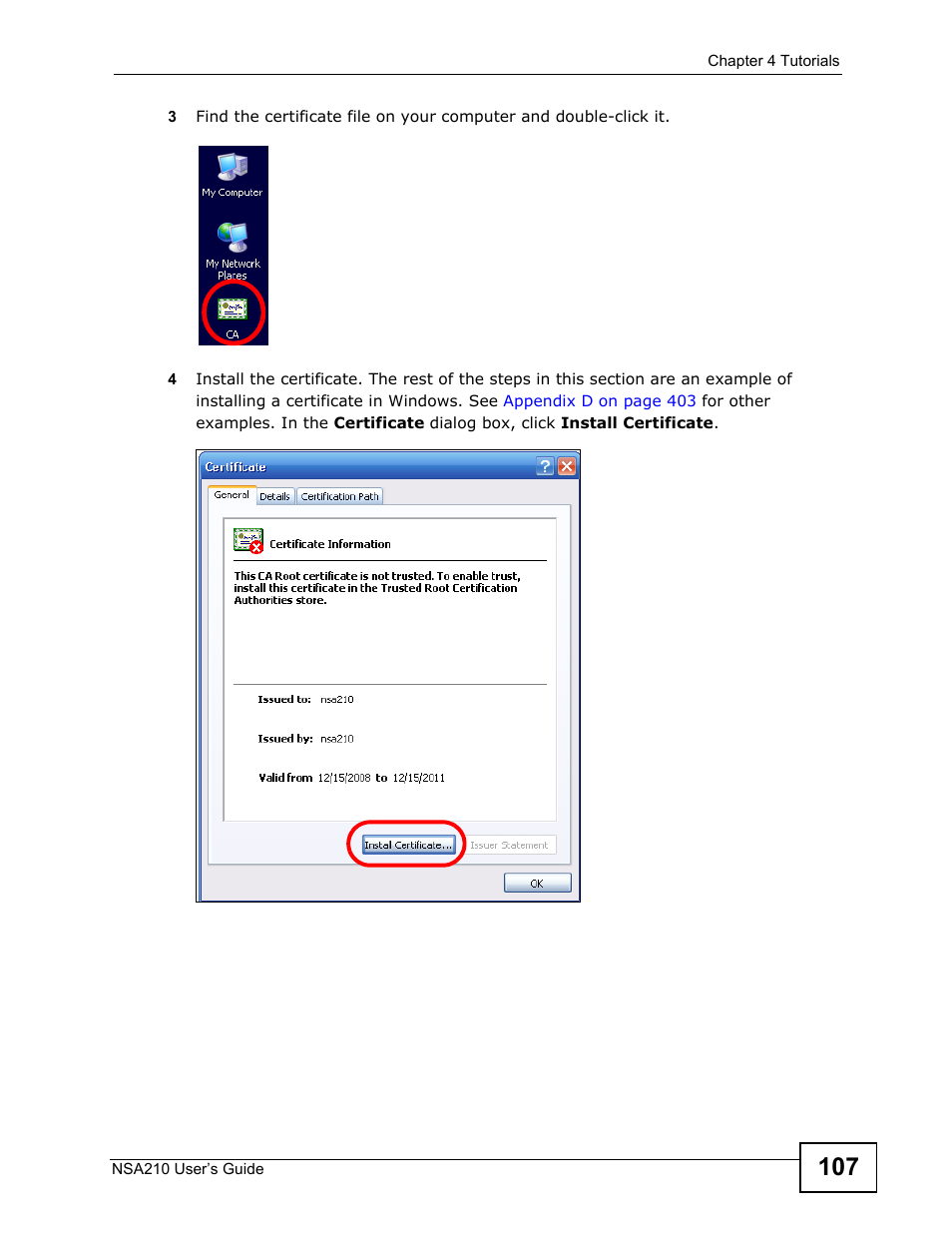 ZyXEL Communications NSA210 User Manual | Page 107 / 482