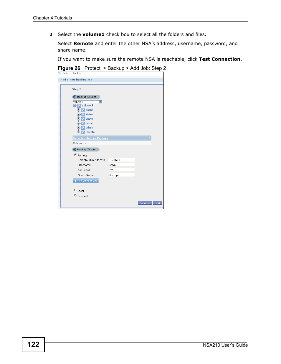 ZyXEL Communications NSA210 User Manual | Page 122 / 482