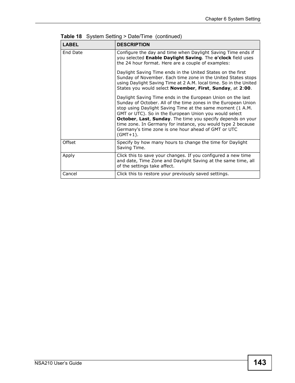 ZyXEL Communications NSA210 User Manual | Page 143 / 482