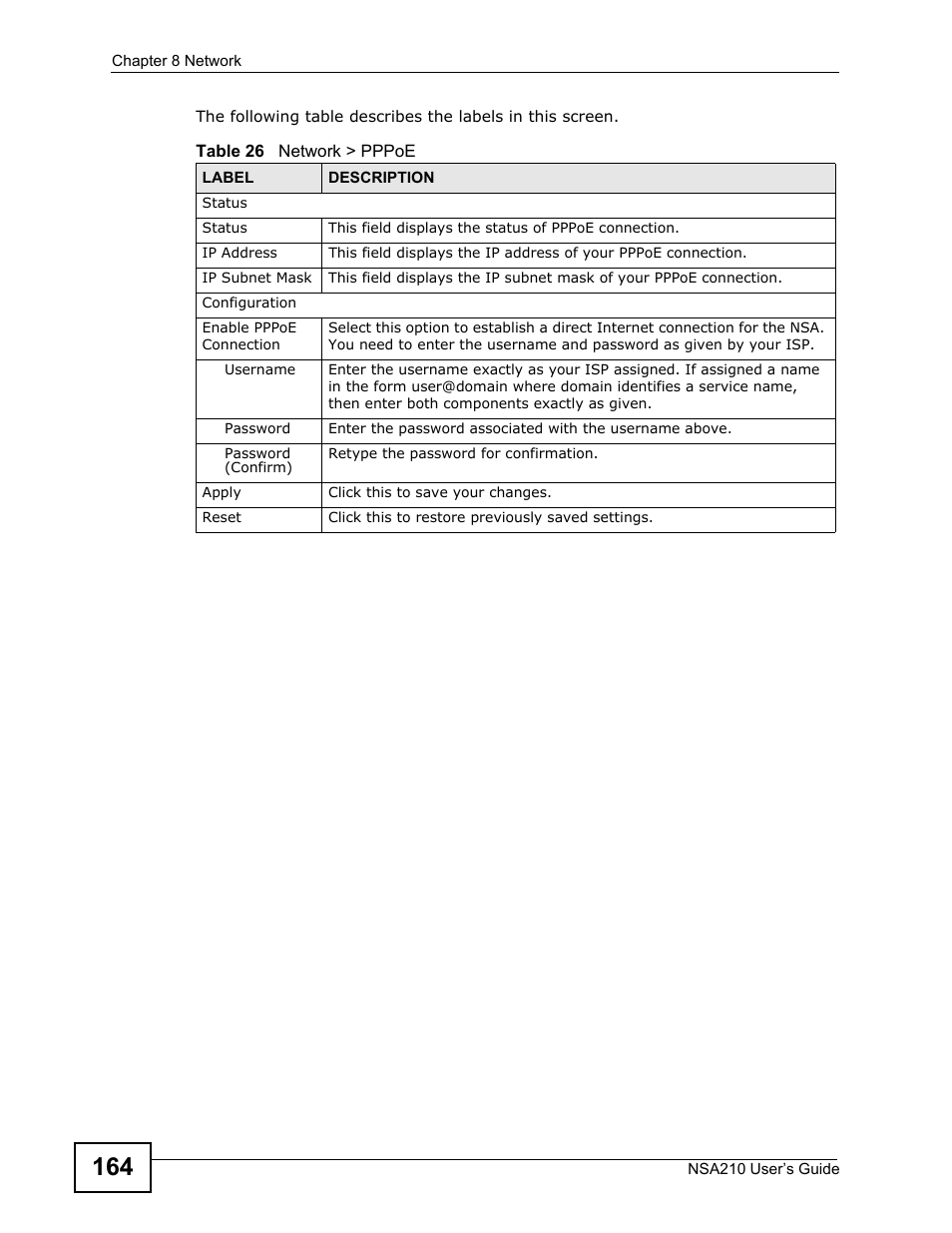 ZyXEL Communications NSA210 User Manual | Page 164 / 482