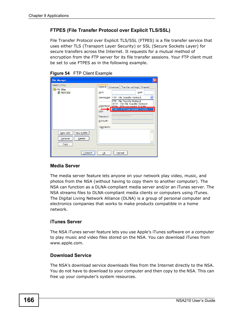 ZyXEL Communications NSA210 User Manual | Page 166 / 482