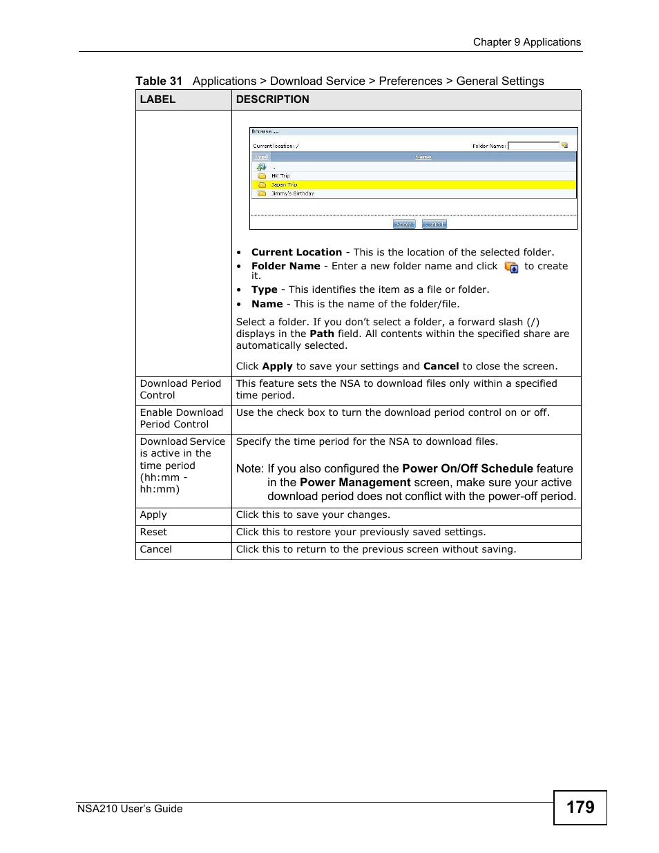 ZyXEL Communications NSA210 User Manual | Page 179 / 482