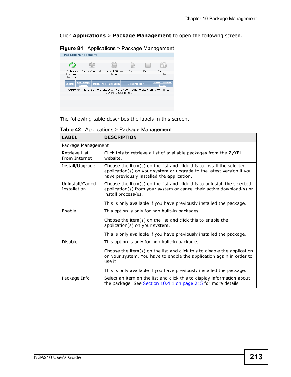 ZyXEL Communications NSA210 User Manual | Page 213 / 482