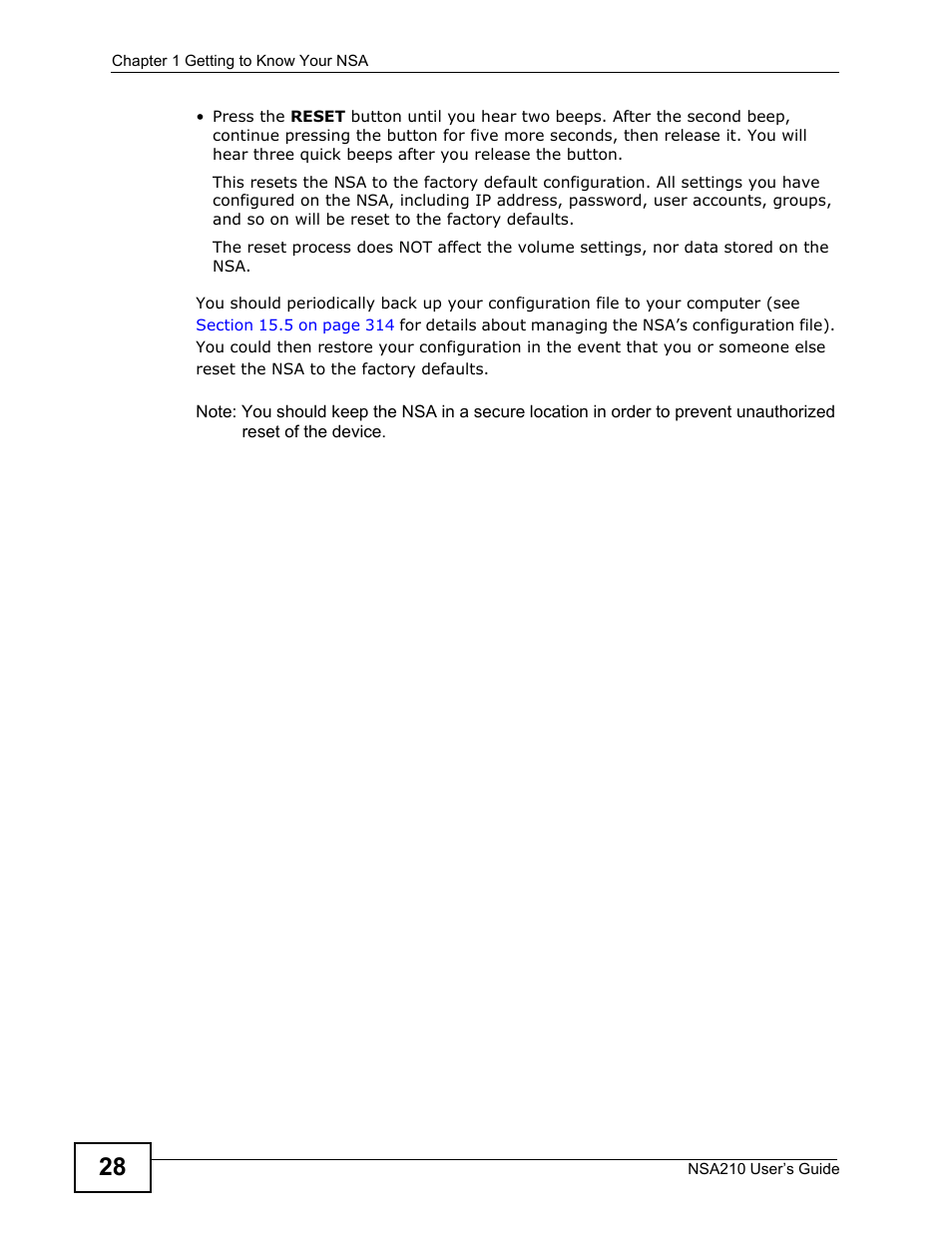 ZyXEL Communications NSA210 User Manual | Page 28 / 482