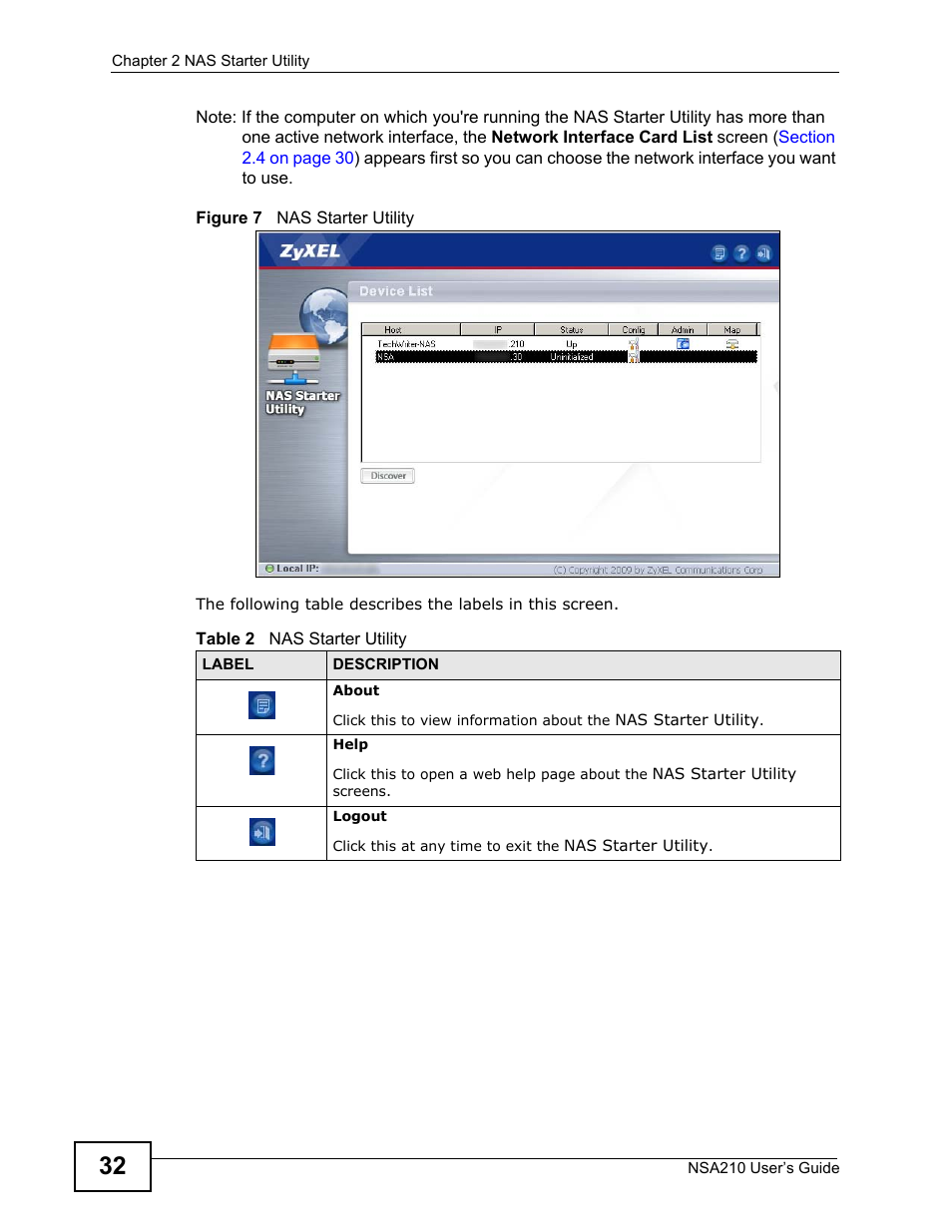 ZyXEL Communications NSA210 User Manual | Page 32 / 482