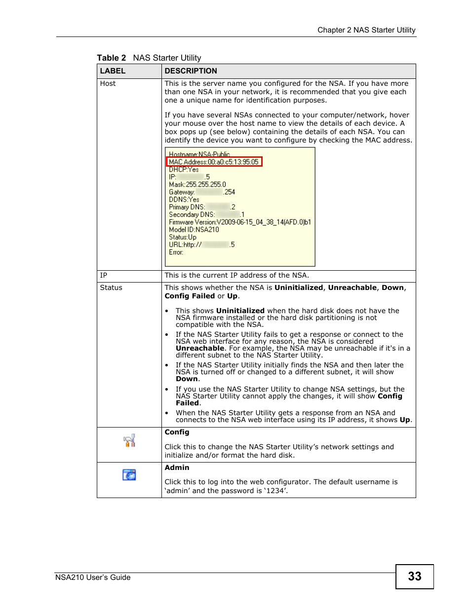 ZyXEL Communications NSA210 User Manual | Page 33 / 482