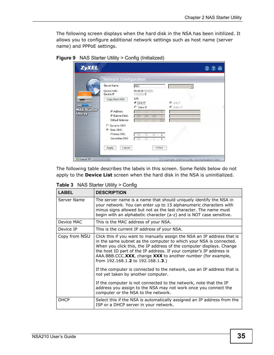 ZyXEL Communications NSA210 User Manual | Page 35 / 482