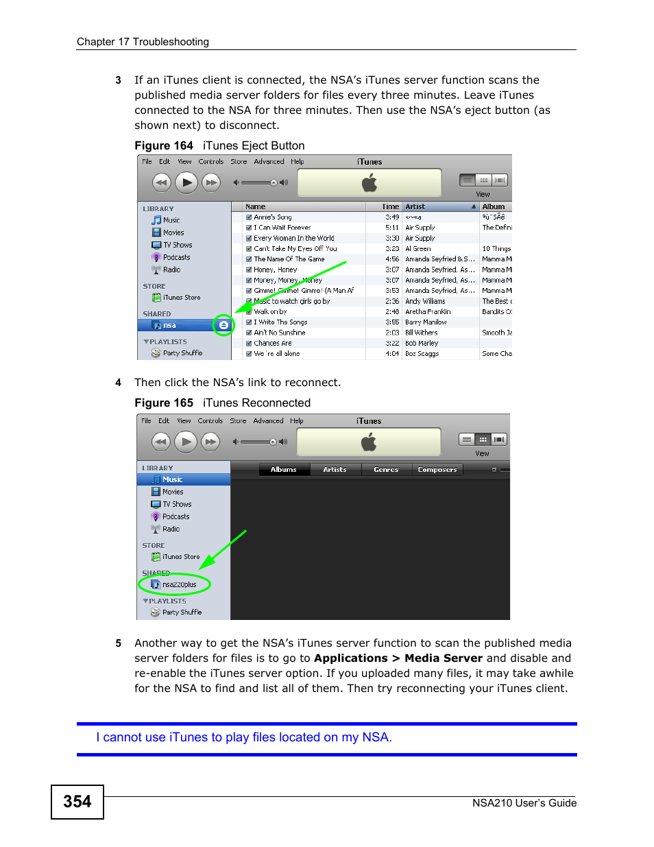 ZyXEL Communications NSA210 User Manual | Page 354 / 482