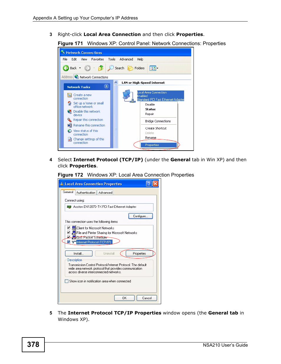 ZyXEL Communications NSA210 User Manual | Page 378 / 482