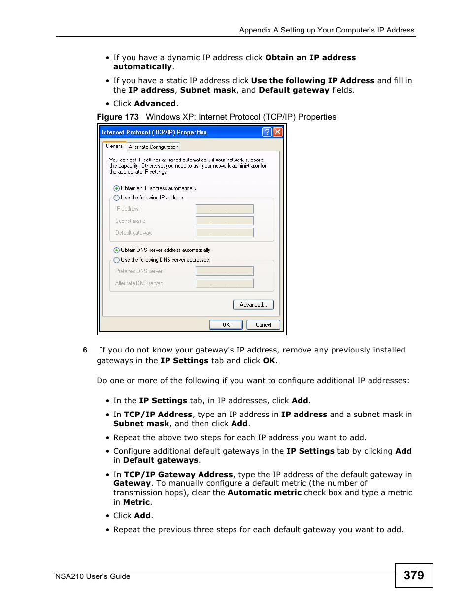 ZyXEL Communications NSA210 User Manual | Page 379 / 482