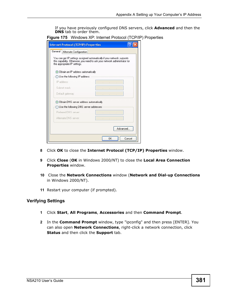 ZyXEL Communications NSA210 User Manual | Page 381 / 482