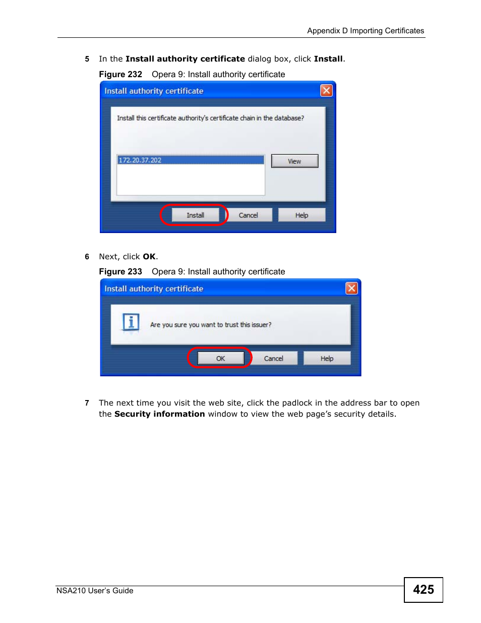 ZyXEL Communications NSA210 User Manual | Page 425 / 482