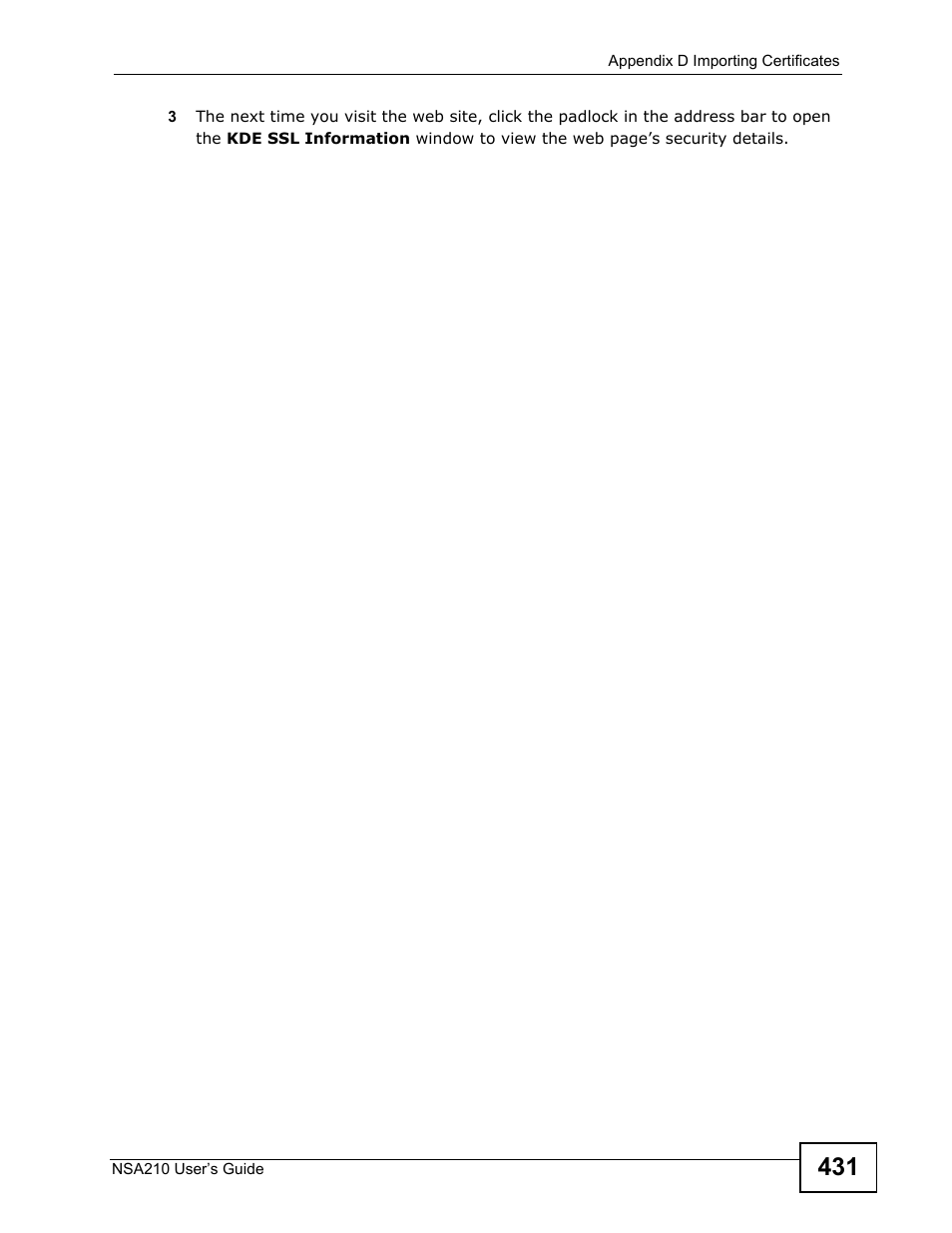 ZyXEL Communications NSA210 User Manual | Page 431 / 482