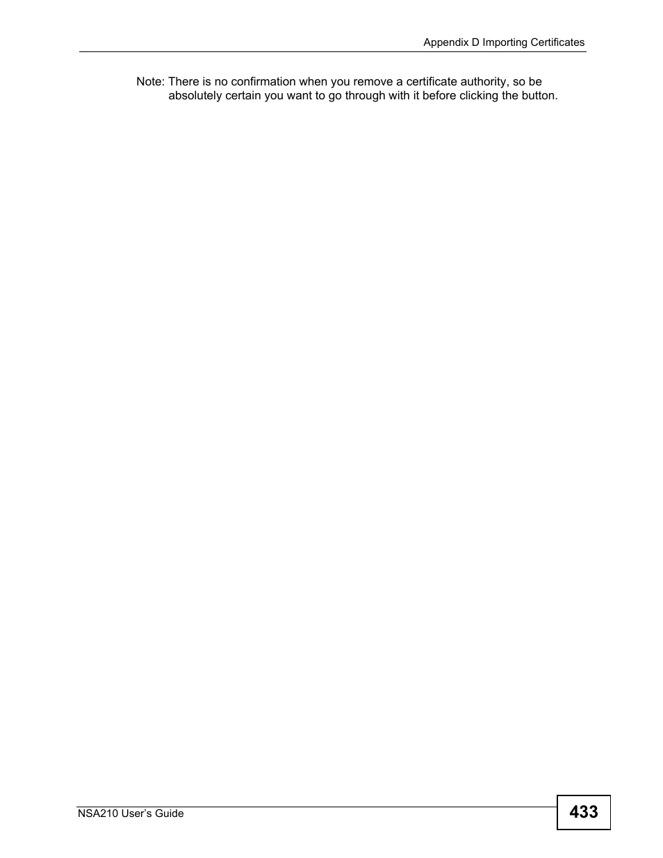 ZyXEL Communications NSA210 User Manual | Page 433 / 482